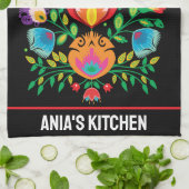 Linge De Cuisine Symphonie foetale Wycinanki dans la nuit (Plié)