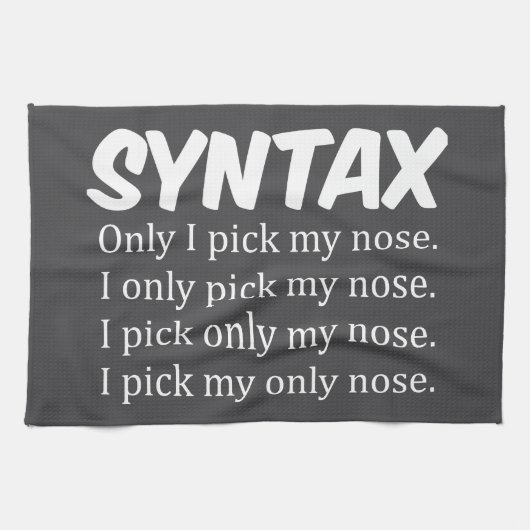 Linge De Cuisine Syntaxe Collecte drôle de nez (Horizontal)