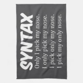 Linge De Cuisine Syntaxe Collecte drôle de nez (Vertical)