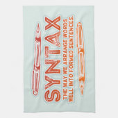 Linge De Cuisine Syntaxe Funky Structure de la phrase Grammaire (Vertical)