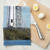 Linge De Cuisine Système de lancement spatial de fusée de NASA sur (Quart Plié)