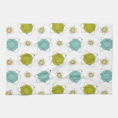 Linge De Cuisine Système solaire de l'ère atomique Mi-siècle Espace (Horizontal)