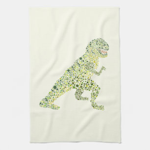 Linge De Cuisine T-REX Dinosaure En Points