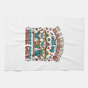 Linge De Cuisine T-shirt de infirmière de fiesta suspendue avec mon