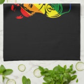 Linge De Cuisine T-shirt de la Rainbow Pride LGBT (Plié)