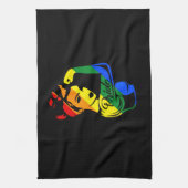 Linge De Cuisine T-shirt de la Rainbow Pride LGBT (Vertical)