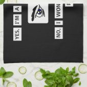 Linge De Cuisine T-shirt de l'avertissement du programmeur (Plié)