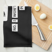 Linge De Cuisine T-shirt de l'avertissement du programmeur (Quart Plié)