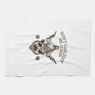 Linge De Cuisine T-shirt design de gravure vintage Jésus Possum drô