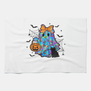 Linge De Cuisine T-Shirt essentiel drôle de chat noir et fantôme Ha