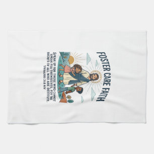 Linge De Cuisine T-shirt graphique chrétien Adoption de Jésus Soins