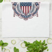 Linge De Cuisine T-shirt graphique vectoriel de style de drapeau de (Plié)