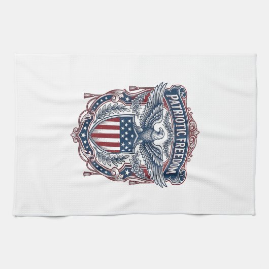Linge De Cuisine T-shirt graphique vectoriel de style de drapeau de (Horizontal)