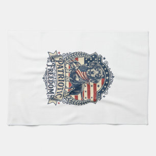 Linge De Cuisine T-shirt graphique vectoriel de teckel patriotique_