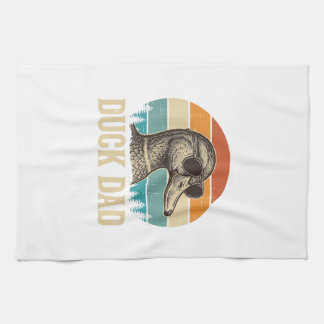 Linge De Cuisine T-shirt Papa Canard Gravure Vintage Rétro Coucher