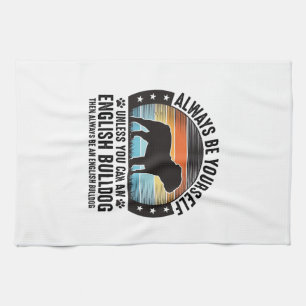 Linge De Cuisine T-shirt pour amateur de chien Bouledogue anglais V