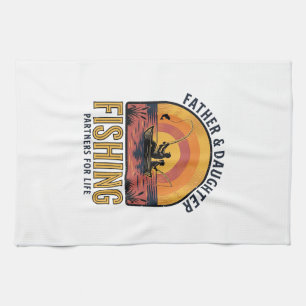 Linge De Cuisine T-shirt pour père et fille, partenaires de pêche p
