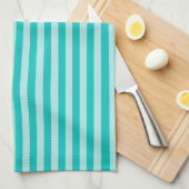 Linge De Cuisine Tabard à imprimé tout en vert rayé (Quart Plié)