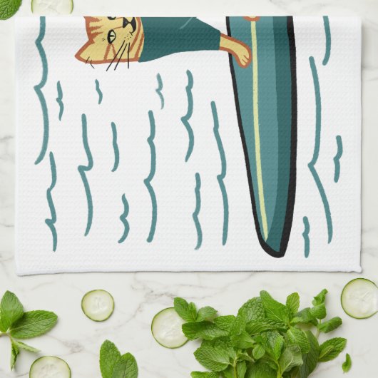 Linge De Cuisine Tabby Cat (Plié)