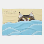 Linge De Cuisine Tabby Chat Pékin Bleu Drôle (Horizontal)