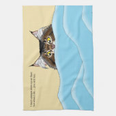 Linge De Cuisine Tabby Chat Pékin Bleu Drôle (Vertical)