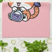 Linge De Cuisine Tabby Witch Brew – Joli Design de Chat Halloween (Plié)