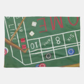 Linge De Cuisine Table Casino Craps avec chips et dés (Horizontal)