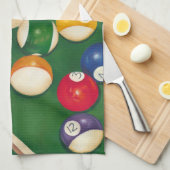 Linge De Cuisine Table de billard Lifelike avec boules et craie (Quart Plié)