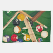 Linge De Cuisine Table de billard Lifelike avec boules et craie (Horizontal)