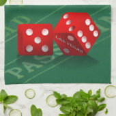 Linge De Cuisine Table de craps avec dés Las Vegas (Plié)