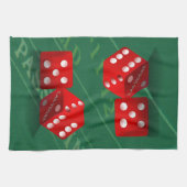 Linge De Cuisine Table de craps avec dés Las Vegas (Horizontal)