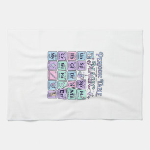 Linge De Cuisine Table périodique licorne de magie conception graph