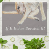 Linge De Cuisine tableau à gratter avec un slogan drôle (Plié)