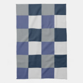 Linge De Cuisine Tableau blanc gris bleu marine (Vertical)