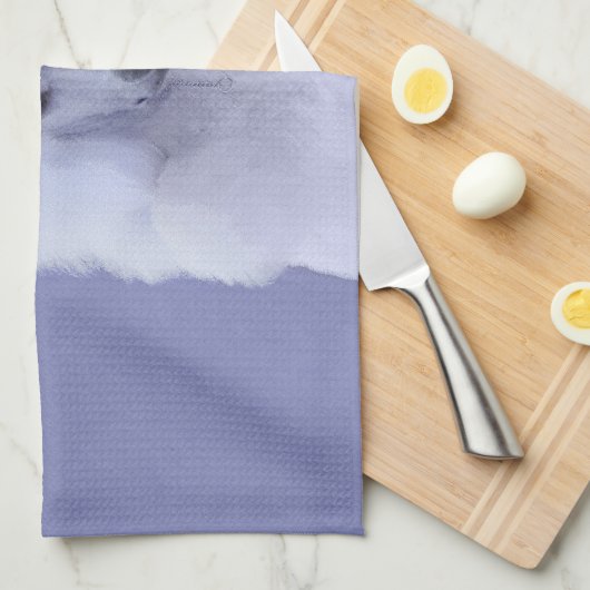 Linge De Cuisine Tableau blanc standard de caniche - Art original d (Quart Plié)