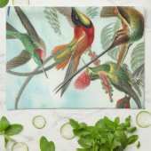 Linge De Cuisine tableau classique de la faune des oiseaux colibris (Plié)