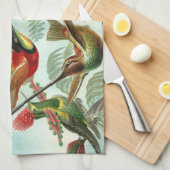 Linge De Cuisine tableau classique de la faune des oiseaux colibris (Quart Plié)