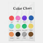 Linge De Cuisine Tableau de couleurs école enseignant enfants table (Vertical)