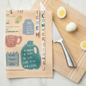 Linge De Cuisine Tableau de référence des mesures de cuisine (Quart Plié)