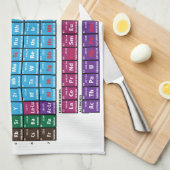 Linge De Cuisine Tableau des éléments périodique (Quart Plié)