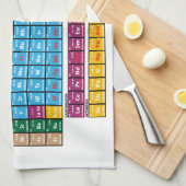 Linge De Cuisine Tableau des éléments périodique (Quart Plié)