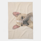 Linge De Cuisine Tableau Français Bulldog (Sable) - Joli Original D (Vertical)