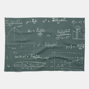 Linge De Cuisine Tableau noir de statistiques