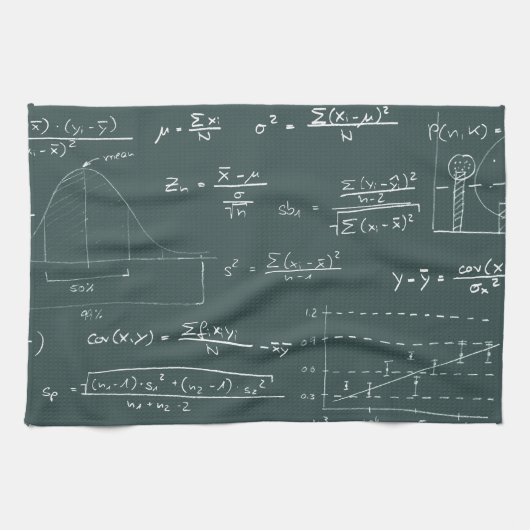Linge De Cuisine Tableau noir de statistiques (Horizontal)