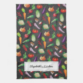 Linge De Cuisine Tableau noir rustique| Farmhouse Fresh Vegetable (Vertical)