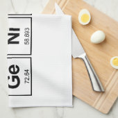 Linge De Cuisine Tableau périodique de génie (Quart Plié)