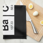 Linge De Cuisine Tableau périodique de lard (Quart Plié)