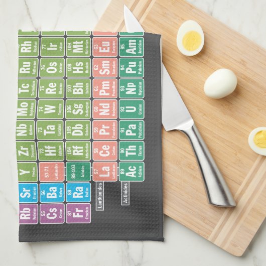 Linge De Cuisine Tableau périodique des éléments (Quart Plié)
