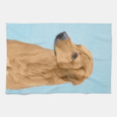 Linge De Cuisine Tableau Rhodesian Ridgeback - Art Chien original (Horizontal)