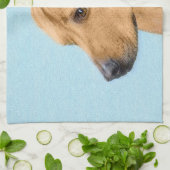 Linge De Cuisine Tableau Rhodesian Ridgeback - Art Chien original (Plié)